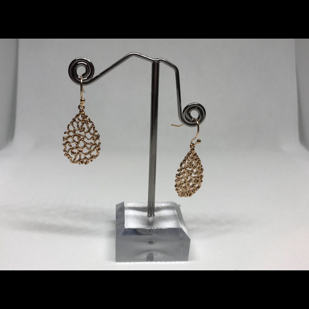 Gold filled edgeless filigree earrings